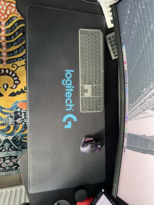 Мишка Hator Quasar 2 Ultra + Поверхня ігрова Logitech+Кастомний кабель