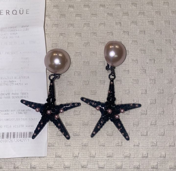 Brincos Uterque novos originais