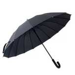 duży parasol automatyczny składany czarny długa parasolka 92cm