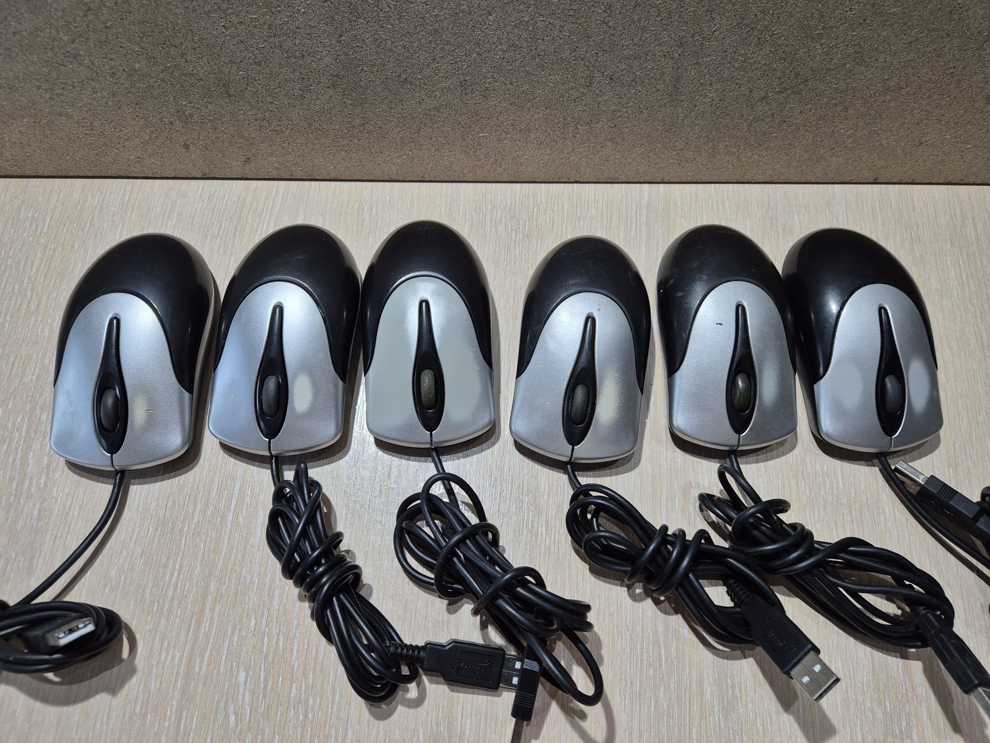 Мишки дротові USB, б/в, РІЗНІ. Logitech, Lenovo,  та інші