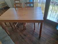 Ikea Hägernäs stół + 4 krzesła bejca patynowa sosna