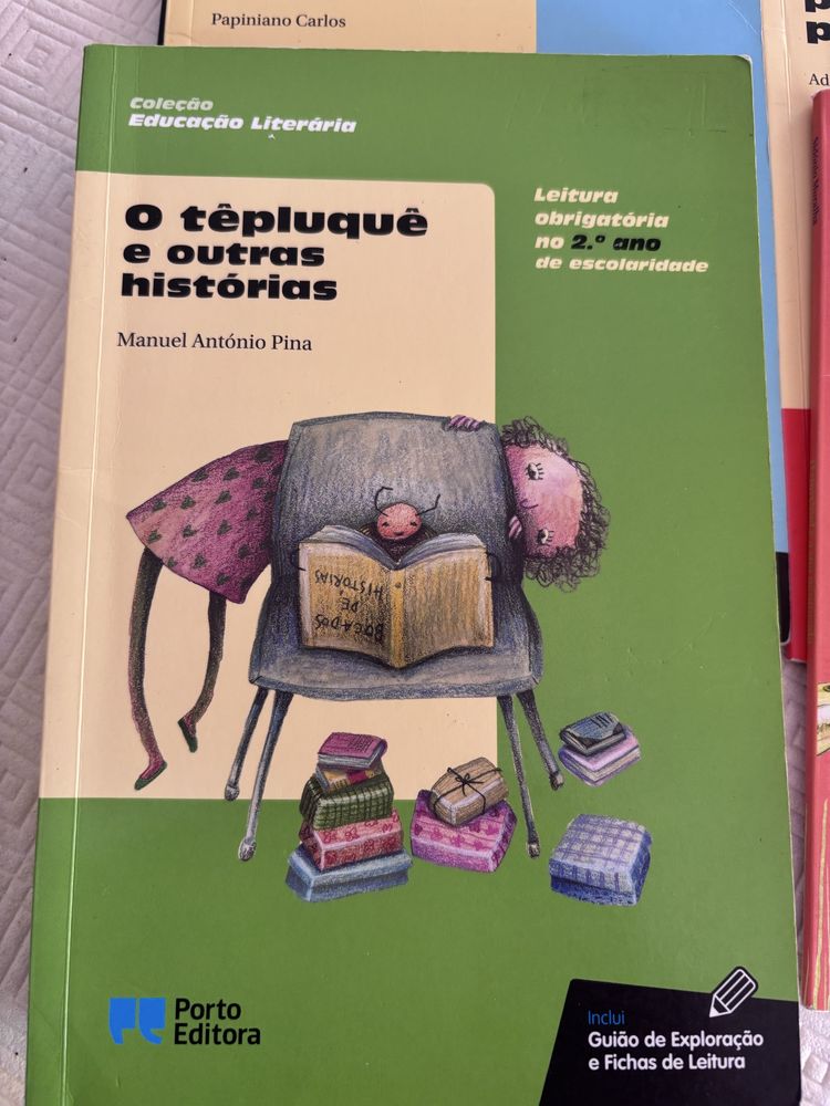 Livros de leituras recomendadas 1 e 2 ano do 1 ciclo