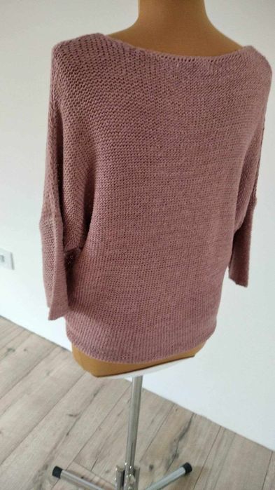 Sweter nietoperz s 36  brudny róż