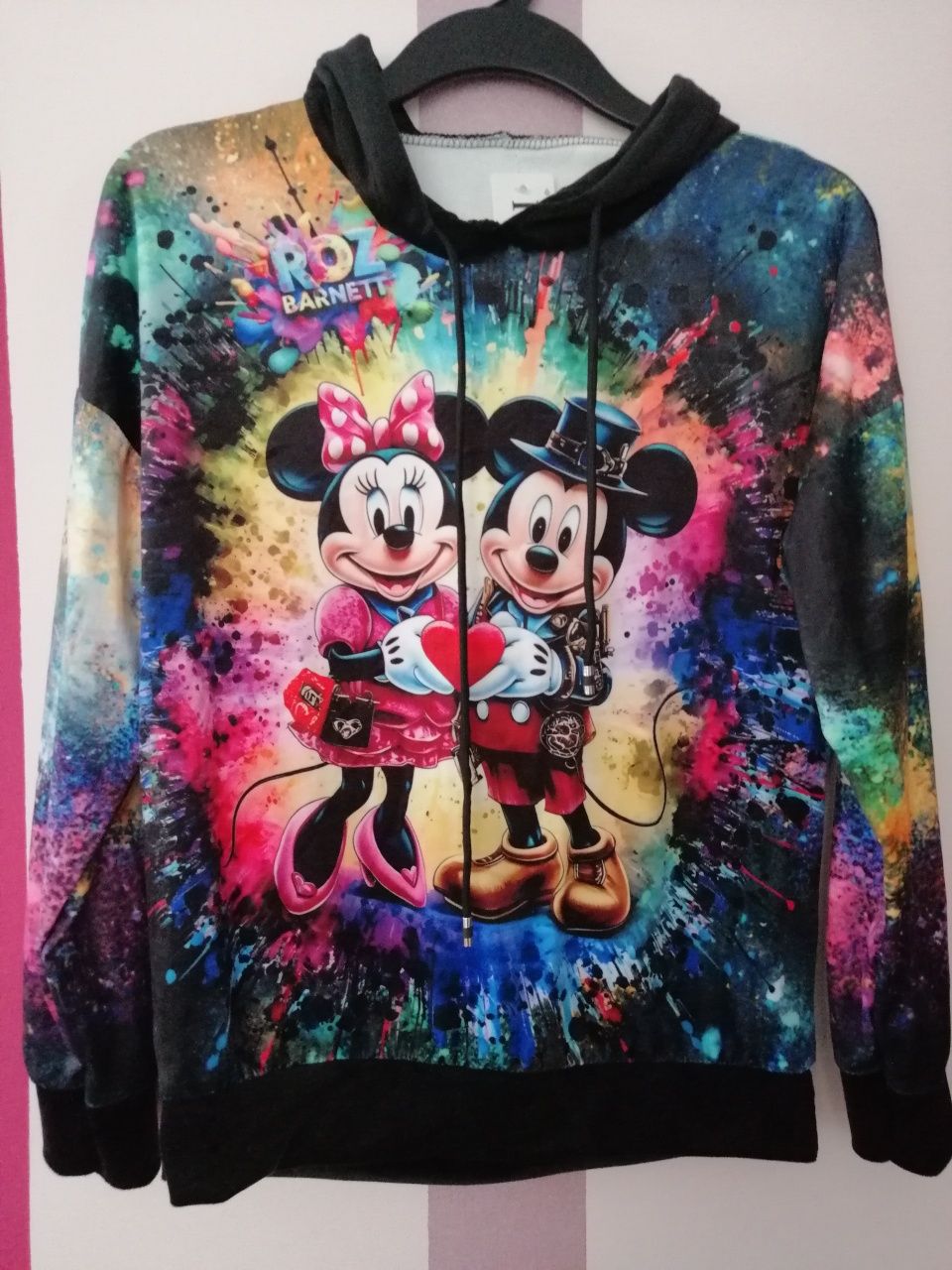 Dres welurowy damski miki minnie Made in Italy uniwersalny