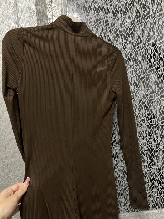 Комбинезон облегающий лосины рубчик