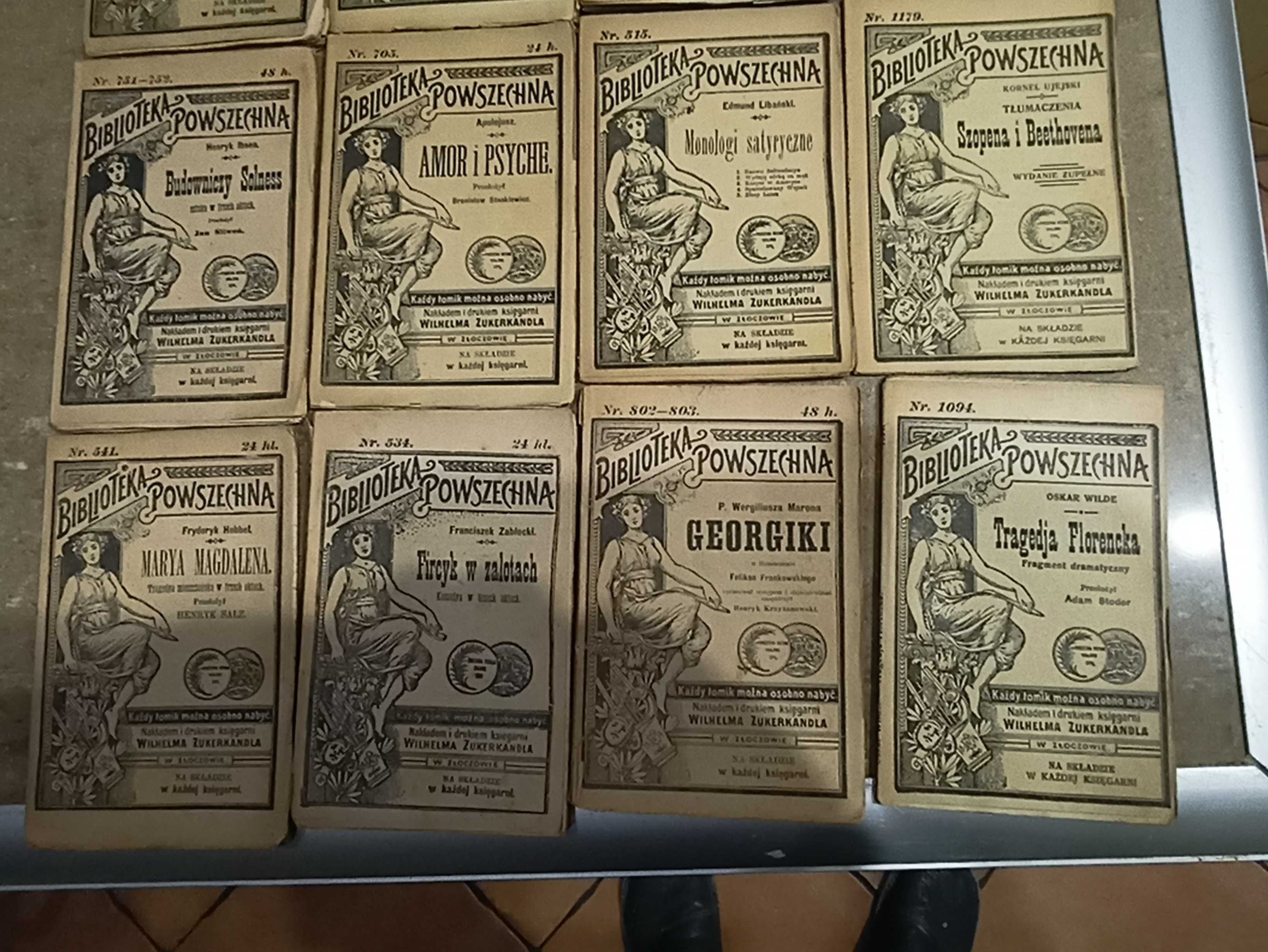 Zestaw 12 broszur książkowych z lat 1920~1930