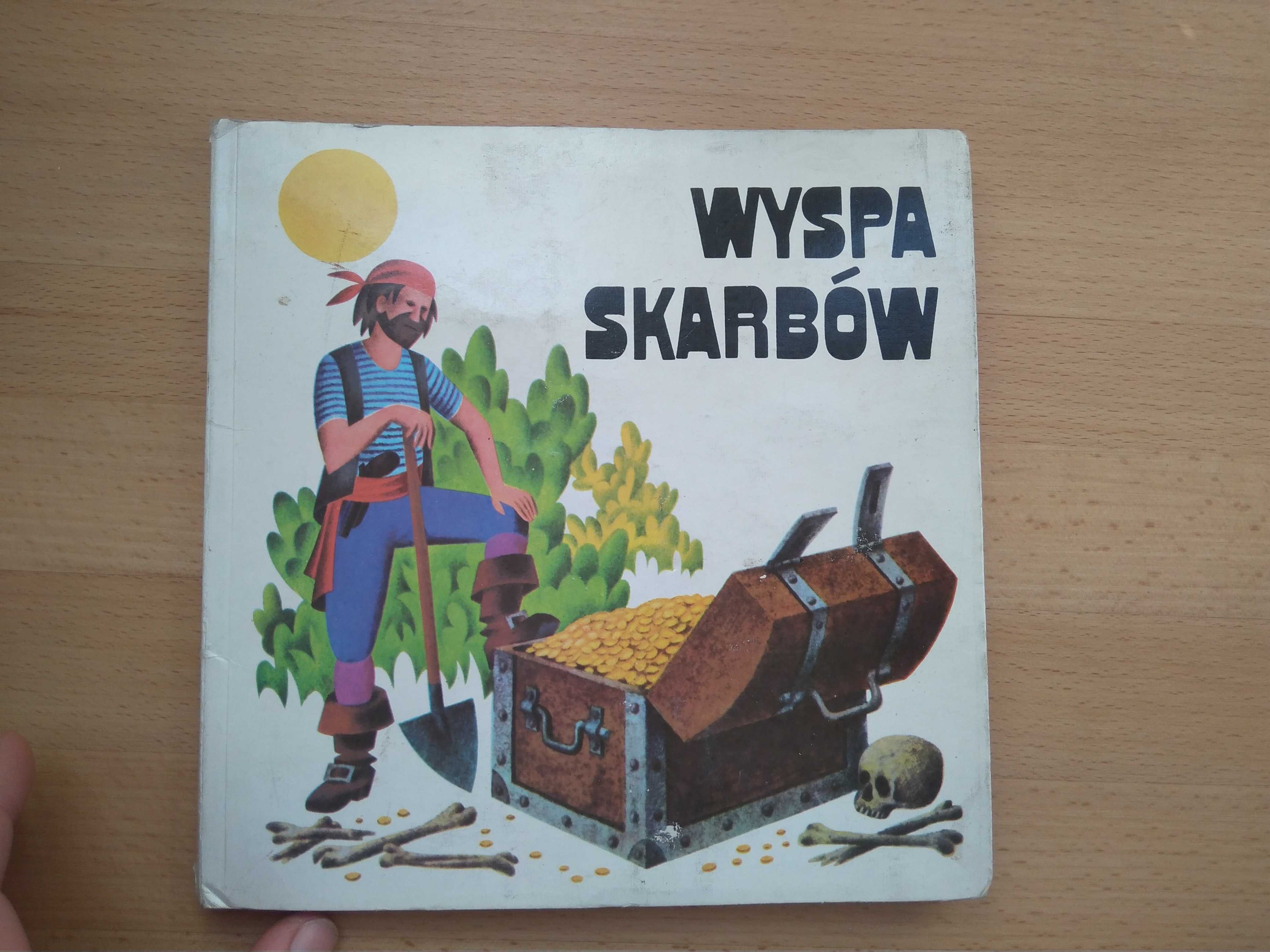 książka rozkładana Wyspa skarbów ARTIA 1978 Pragha PRL