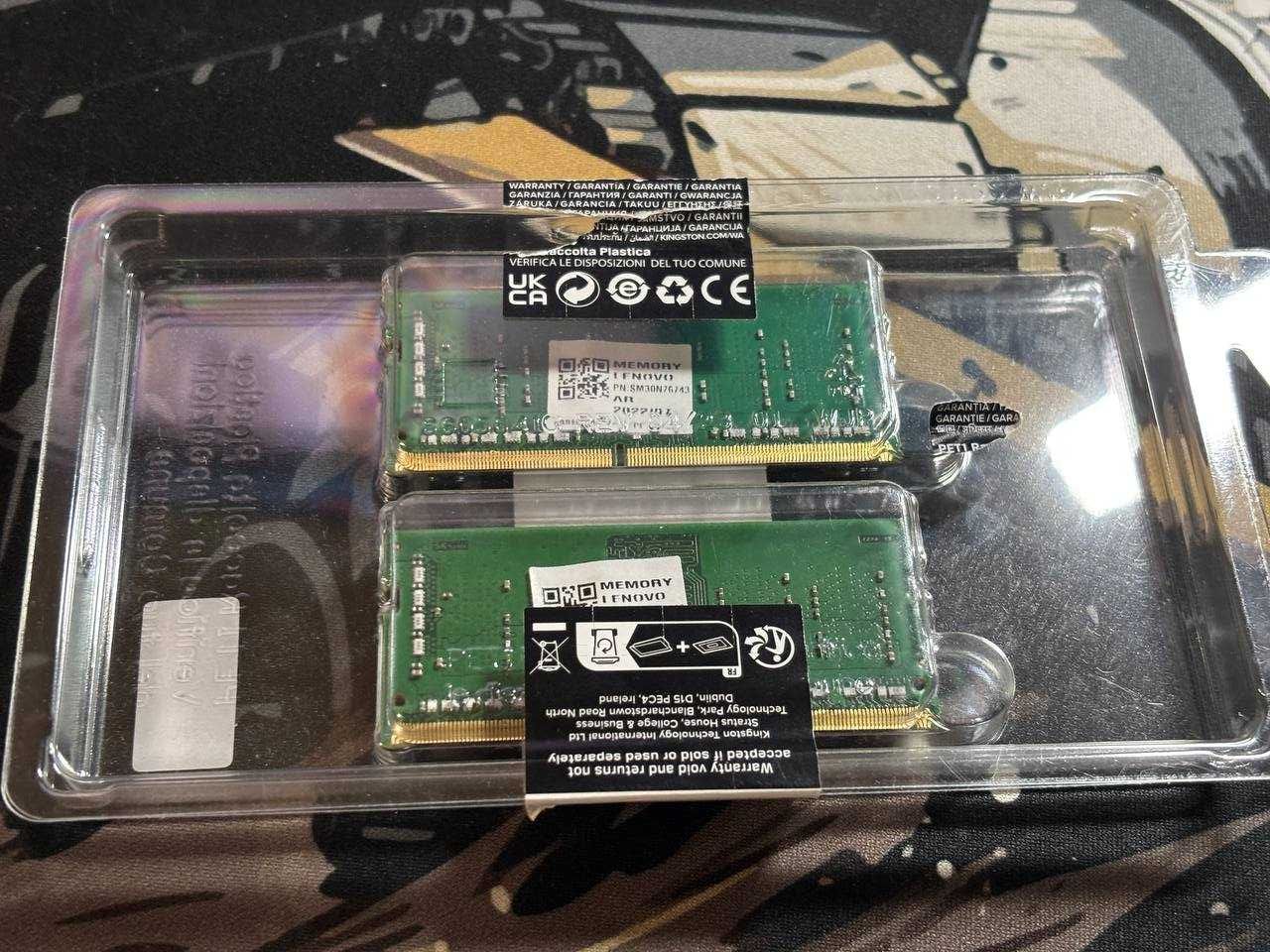 Дві планки пам'ять SK hynix 8 GB SO-DIMM DDR4 3200 HMAA1GS6CJR6N-XN