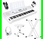 KURZWEIL KP-110 BIAŁY Keyboard + MIKROFON + Statyw +Ławka | ZESTAW