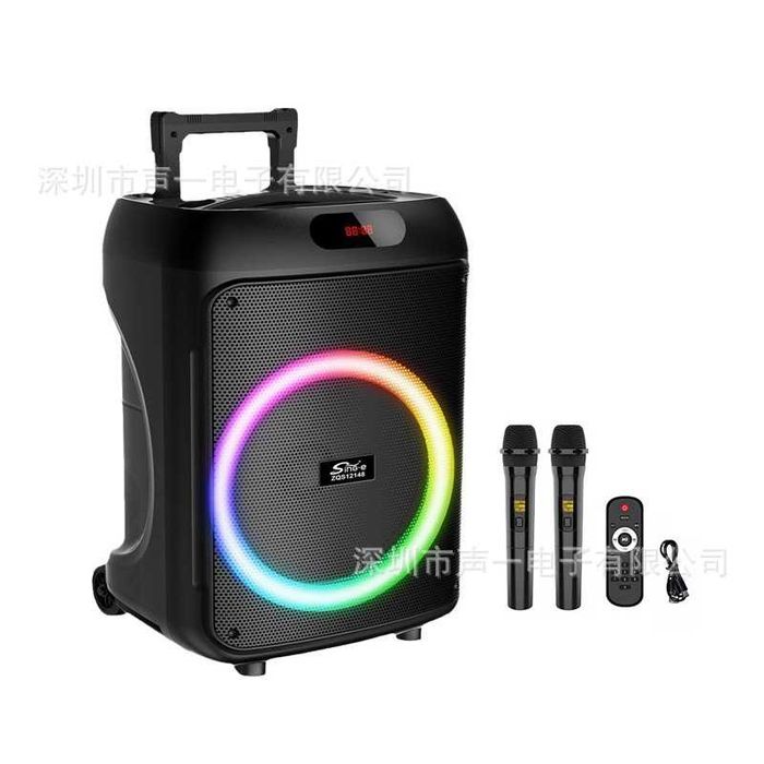 RGB Акустична система 12" 30Вт з 2шт PartyBox мікрофонами (не JBL)