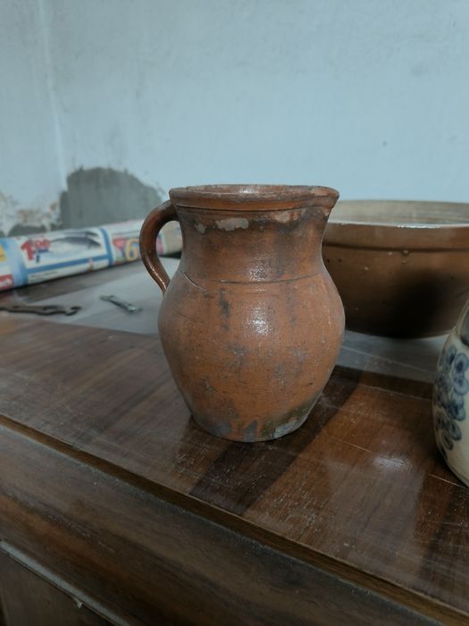 Stare naczynia kamienne 3szt kamionki na doniczki miski Bochnia PRL