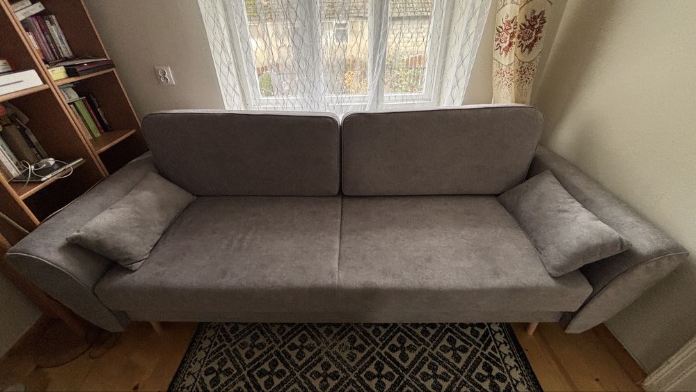 Sofa rozkladana szara Agata meble