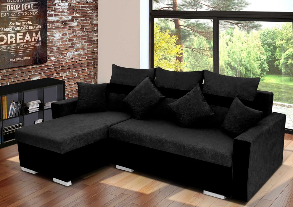 Narożnik Do Salonu JOY Kanapa Sofa Rozkładana 2 Pojemniki Na Pościel !