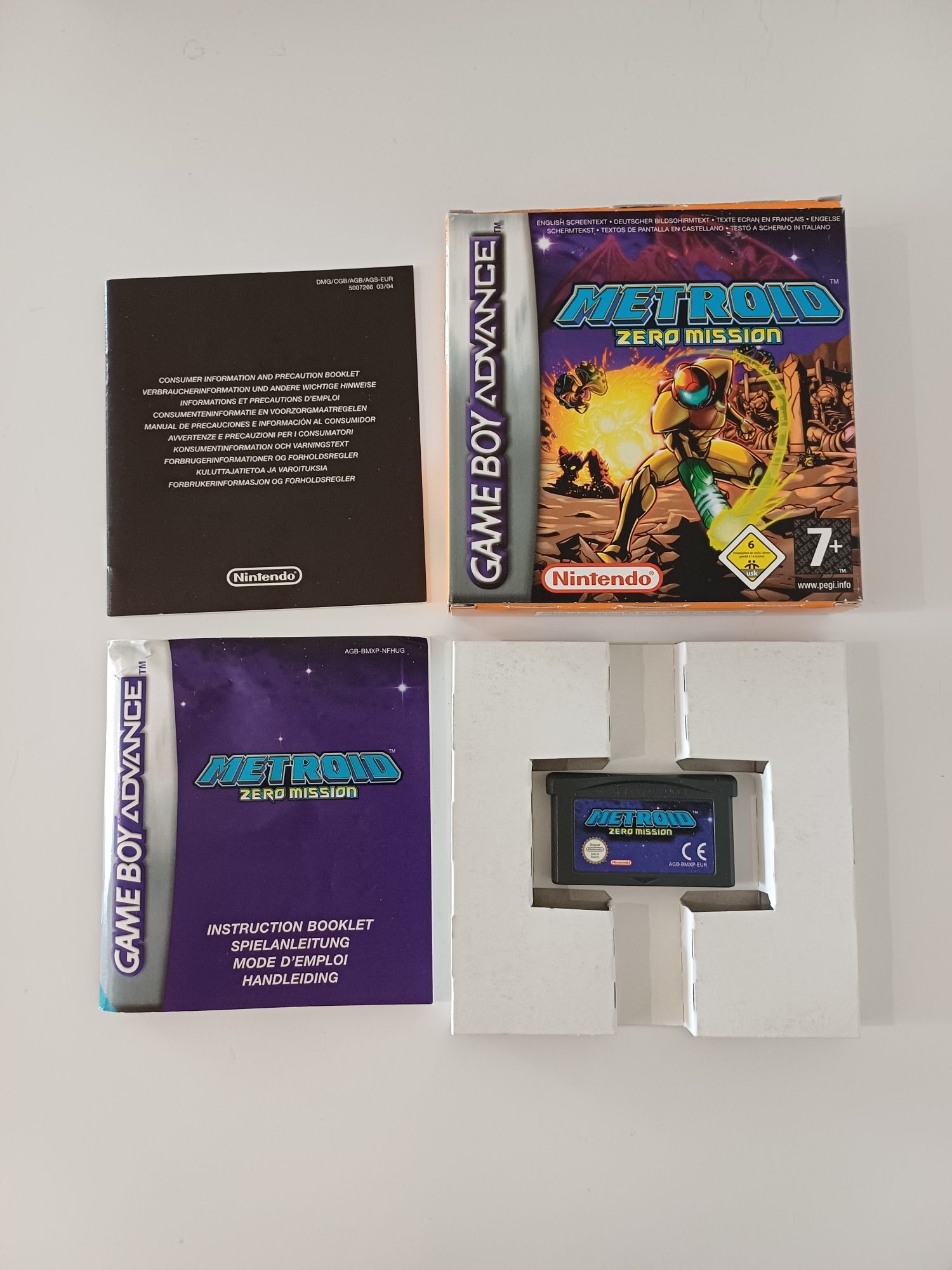 Metroid Zero Mission Nintendo Gameboy Advance oryginalna