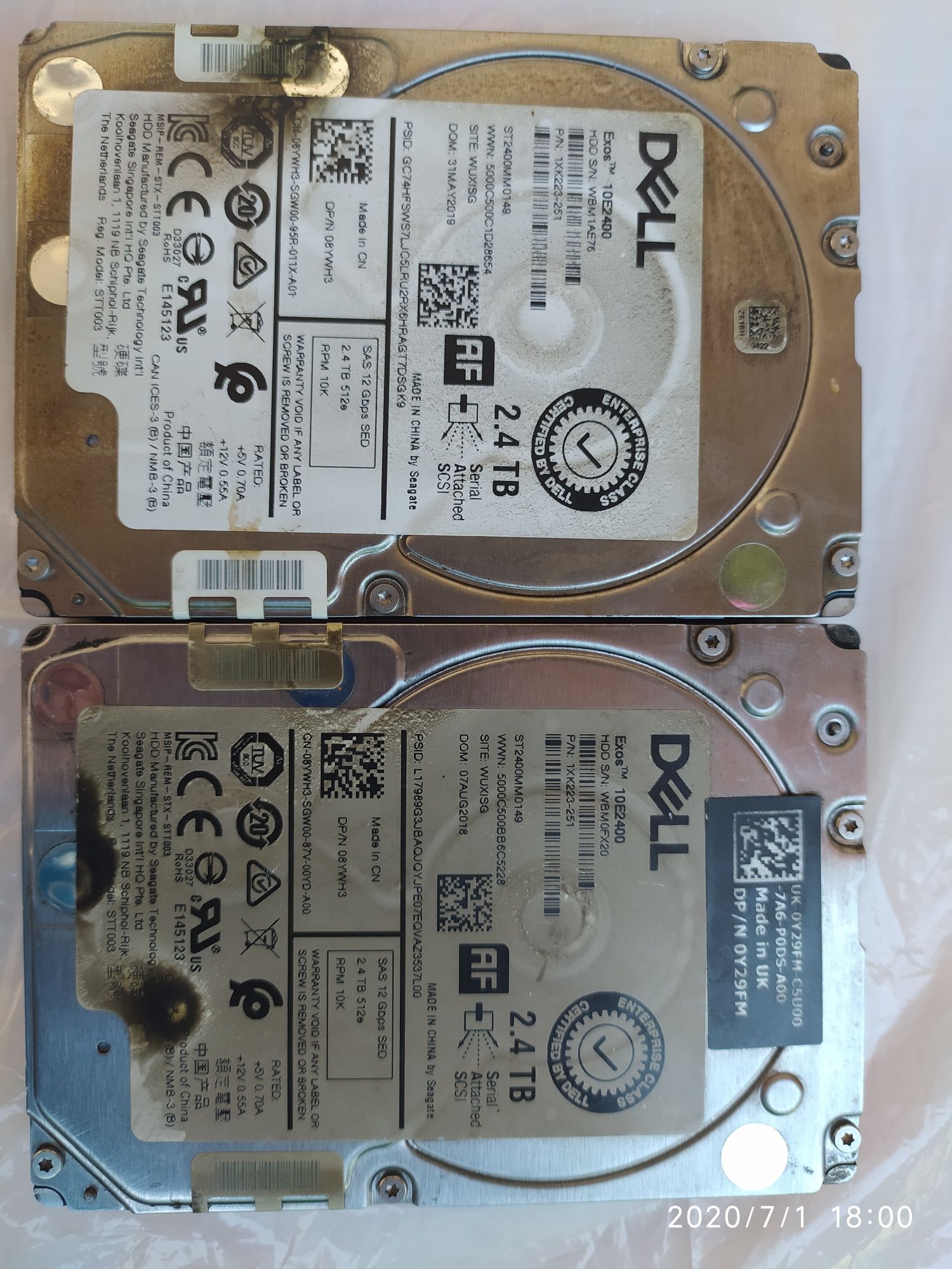 Серверное железо HDD Dell SAS 2400 Gb 10k 12Gbps 512e