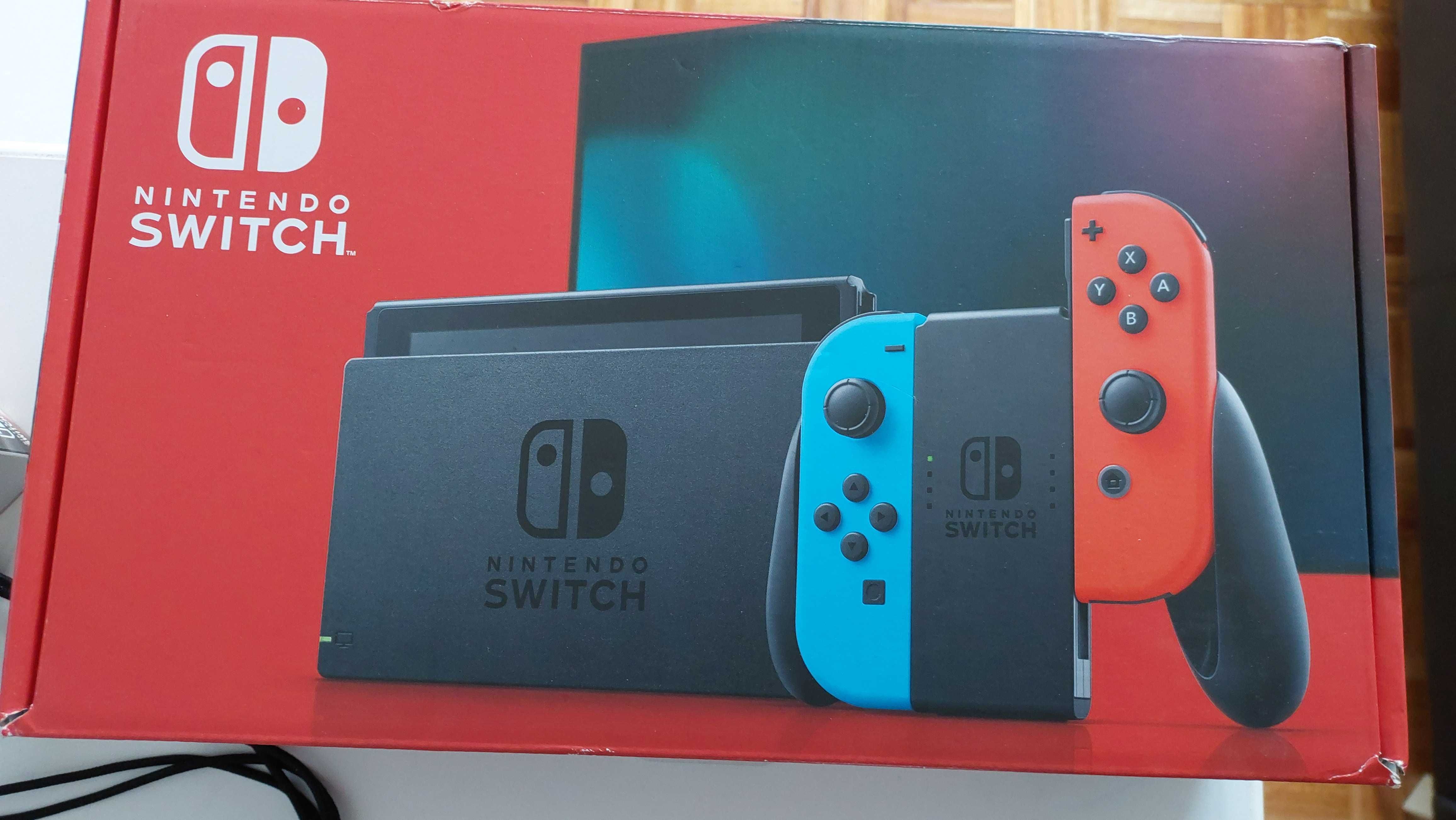 Vendo Consola Nintendo Switch V2 + Jogos + Acessórios