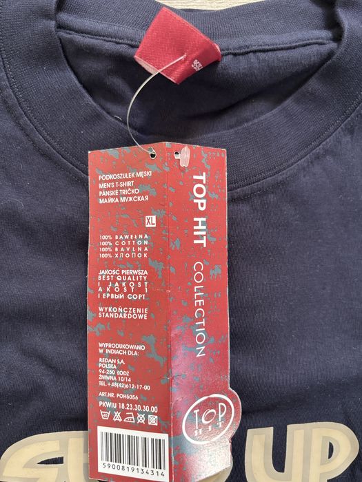 Bluzka XL nowa męska granatowa
