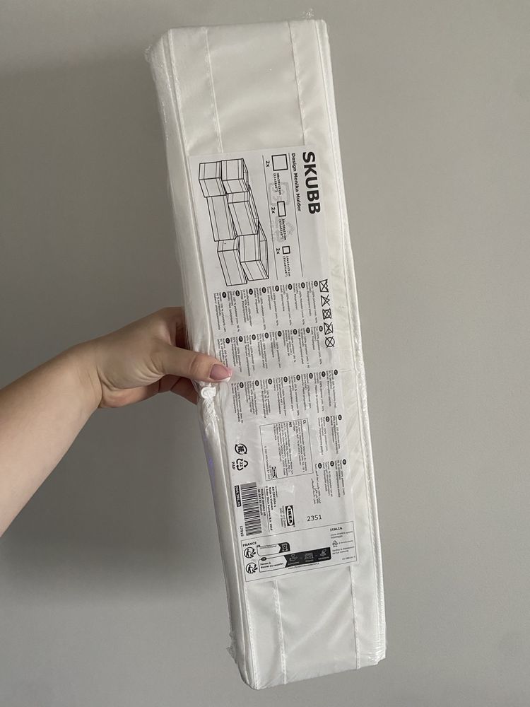IKEA SKUBB pudełka pojemniki do komody x6 białe