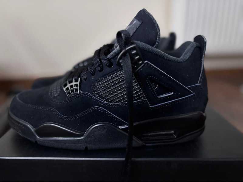 Nowość*NowyJordan4NikeAir4 BlackunisexTrampki 37.5