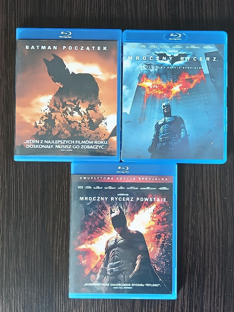 Batman Trylogia Nolan Bale blu-ray wydanie PL