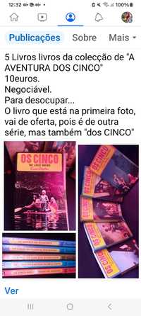 Livros "os cinco"