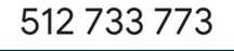 Złoty numer: 512 - 733 - 773