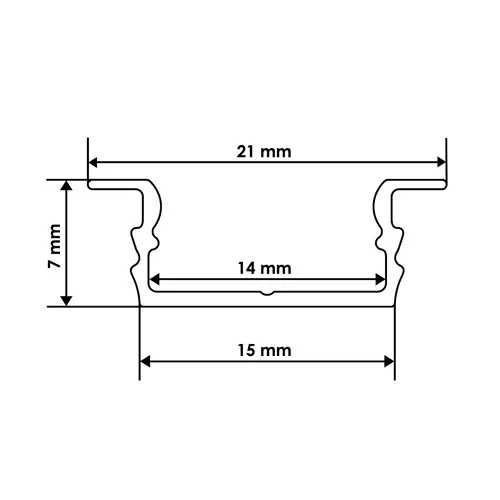 Врезной профиль для светодиодной ленты