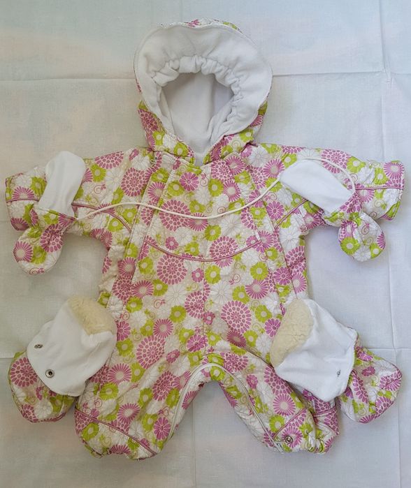 Комбінезон / мішок для найменших на флісі та меховій підстьожці