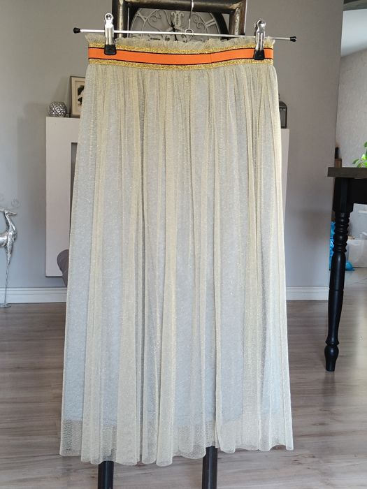 Spódnica złota tiulowa