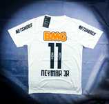 Nowa Biała T-shirt Piłkarska Jersey Neymar Santos «Nike» Y2K / S
