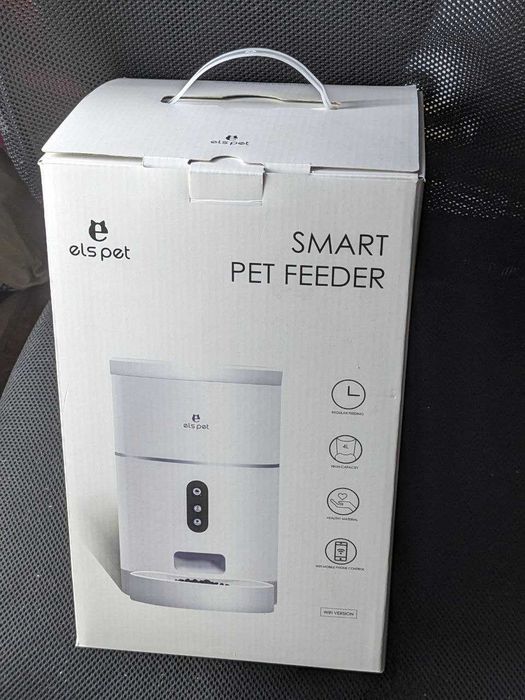 Автоматична смарт годівниця Els Pet 4L WIFI F001 для котів собак Нова