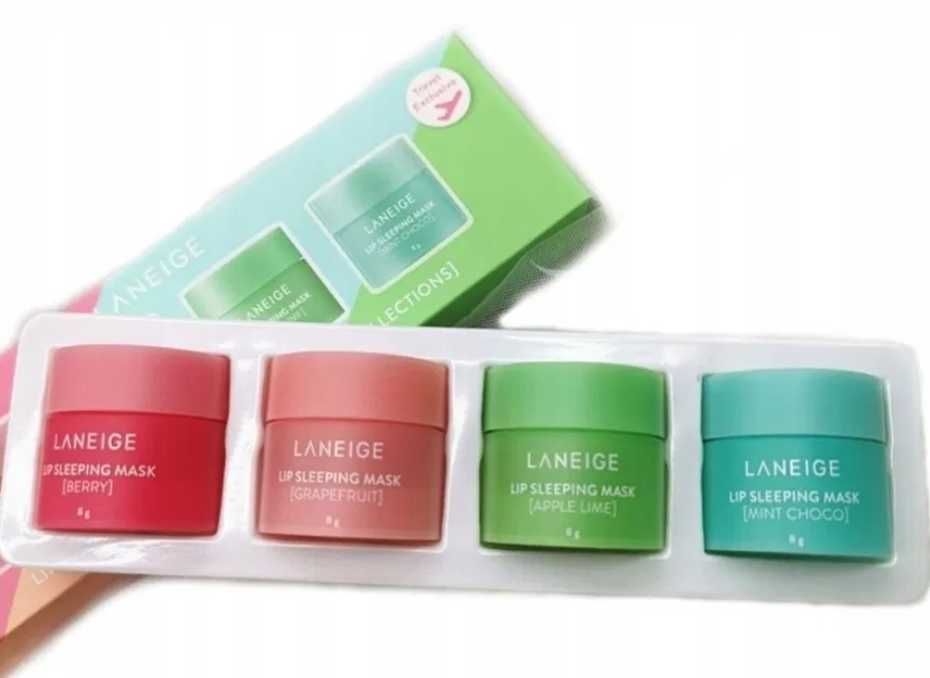 Laneige Lip Sleeping Mask Zestaw 4 Smaki Maska Koreańska Na Prezent