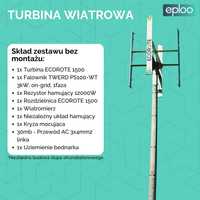 Zestaw turbina wiatrowa Ecorote 1500