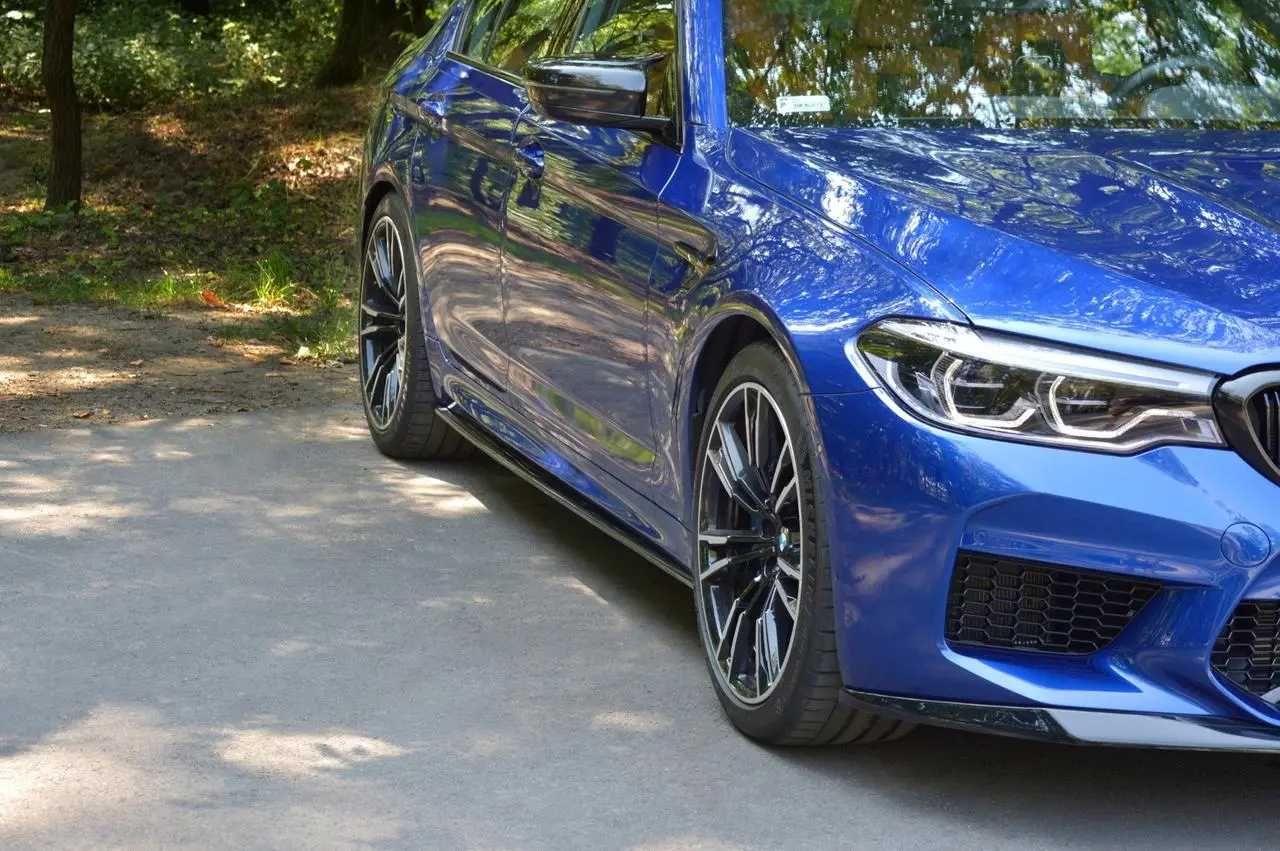 Леза під пороги BMW G30 M Paket / M5 F90 тюнинг юбки обвіс (Maxton)