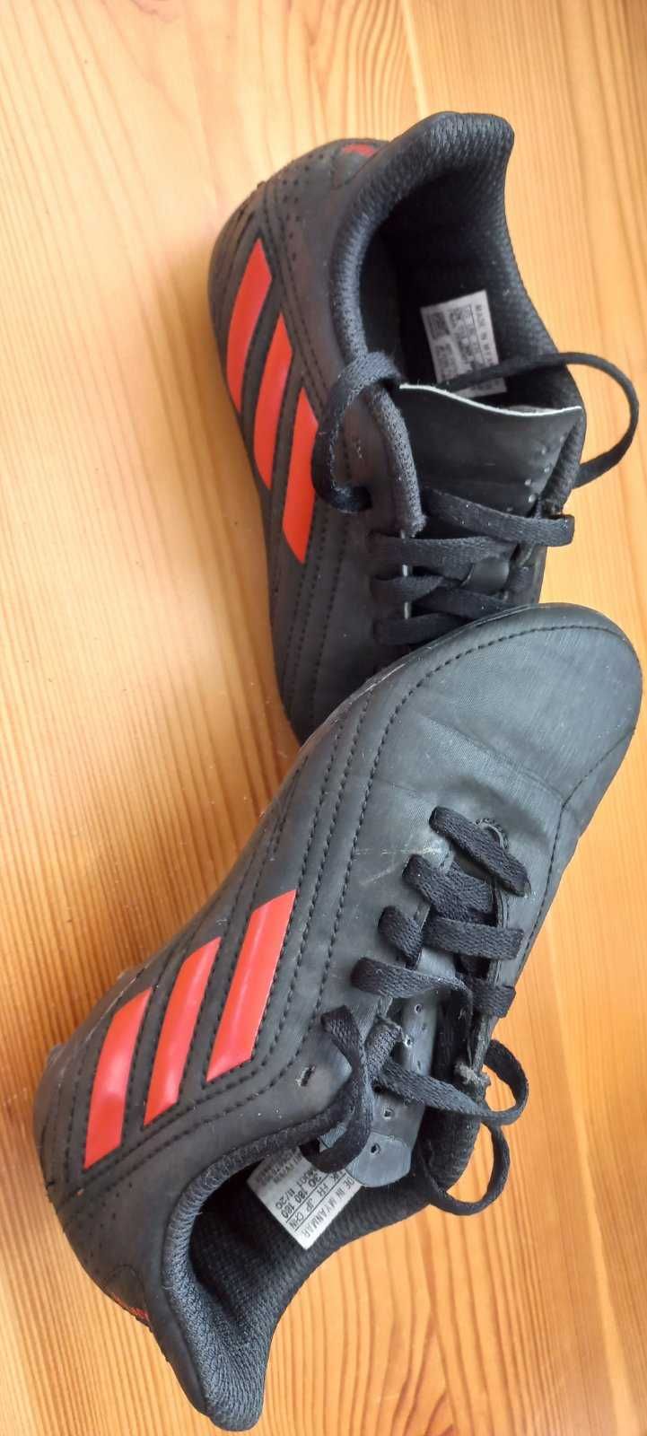 Чорні дитячі футбольні бутси ADIDAS Deportivo FxG,  устілка 18,5 см