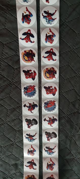 Naklejki Spider-Man 100 sztuk duże