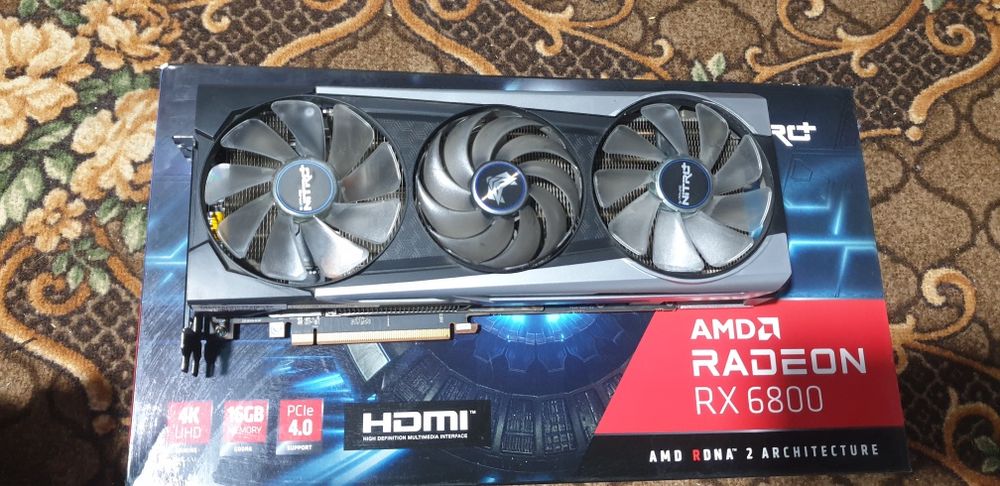 Крутая видеокарта Sapphire nitro+ RX6800 16GB!