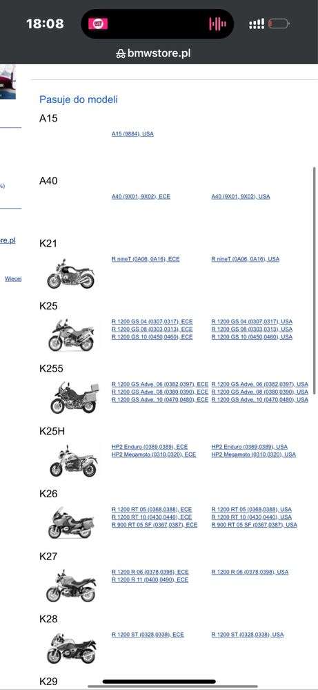 Bmw R1200 GS Stacyjka Blokada Kierownicy RnineT K1200 S1000RR F800 RT