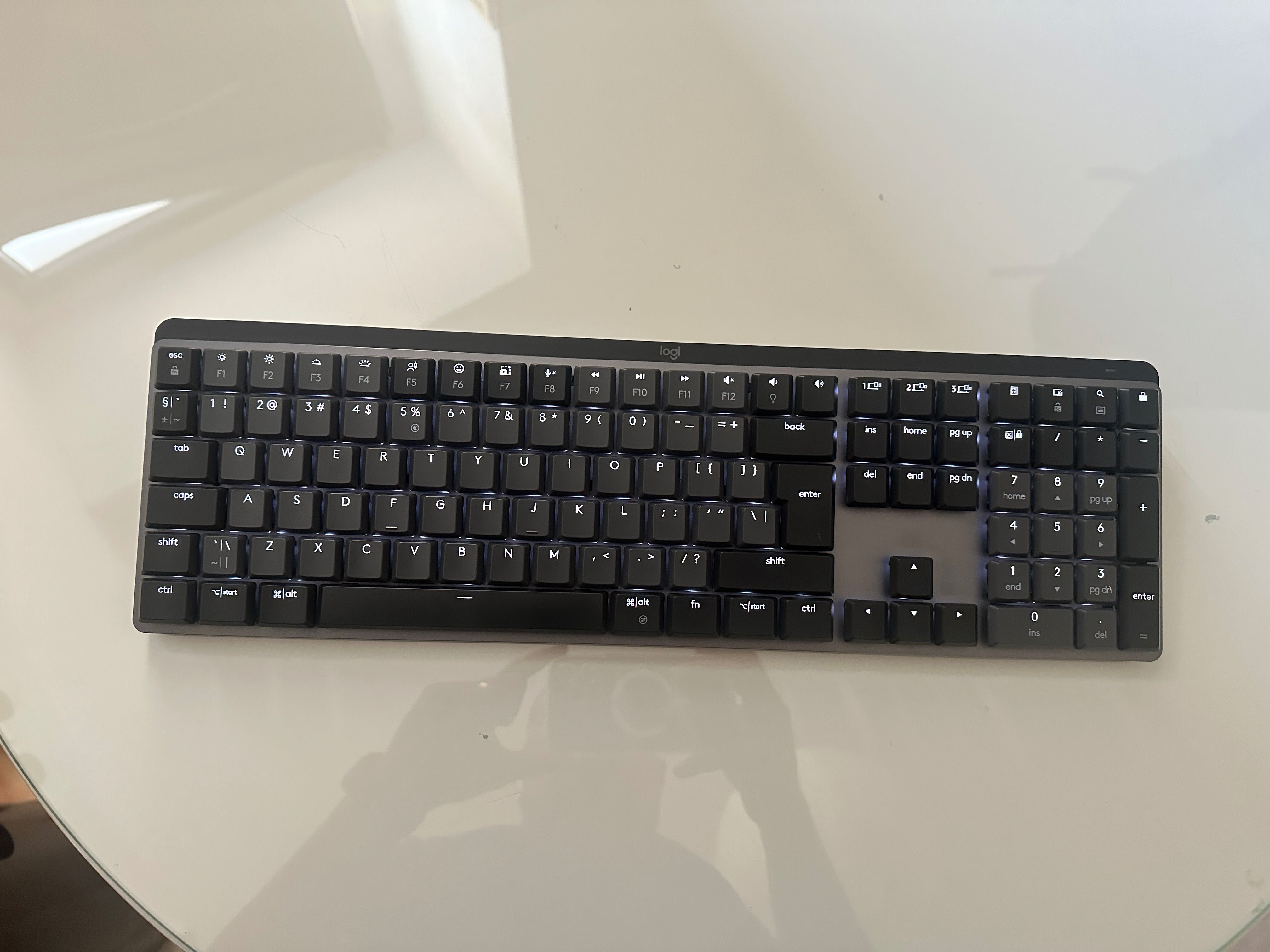 Logitech MX Teclado mecânico sem fios (Idioma Inglês)