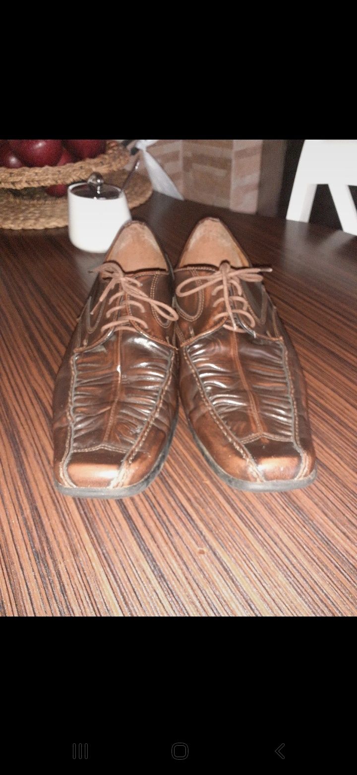 Buty skórzane męskie, rozmiar 41