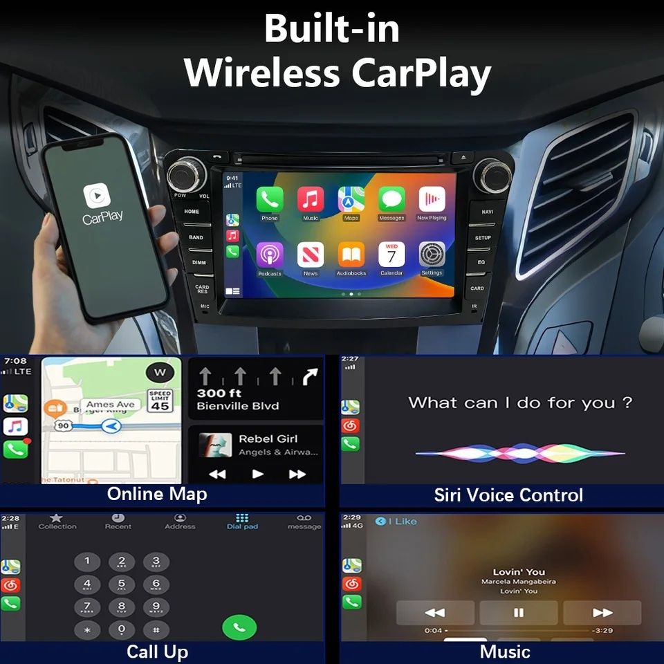 Radio nawigacja HYUNDAI I40 Android Auto Navi GPS
