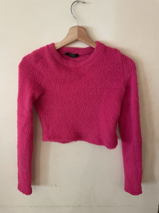 Camisola rosa choque Bershka