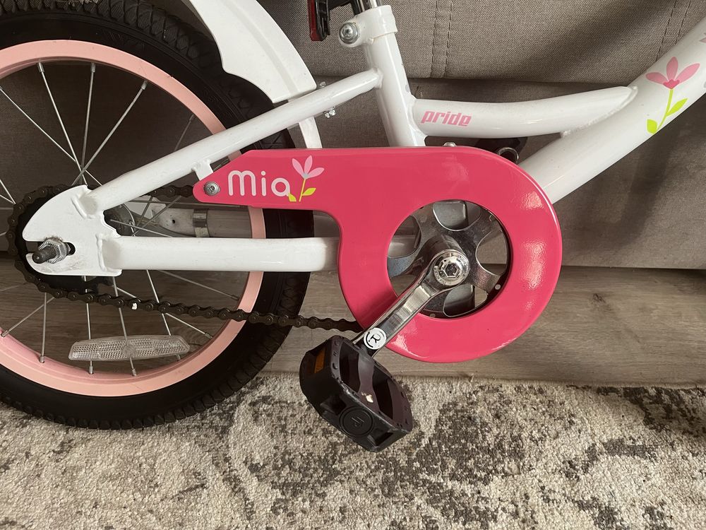 Велосипед Pride Mia, 16’, біло-рожевий