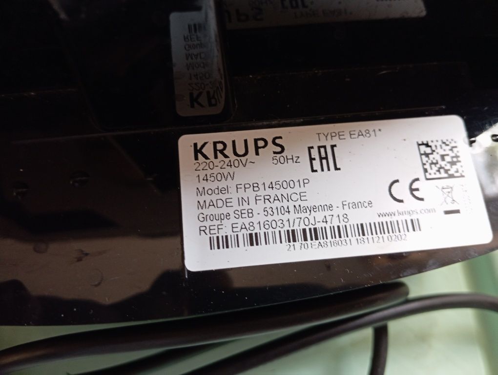 Krups, ekspess do kawy, FPB14500