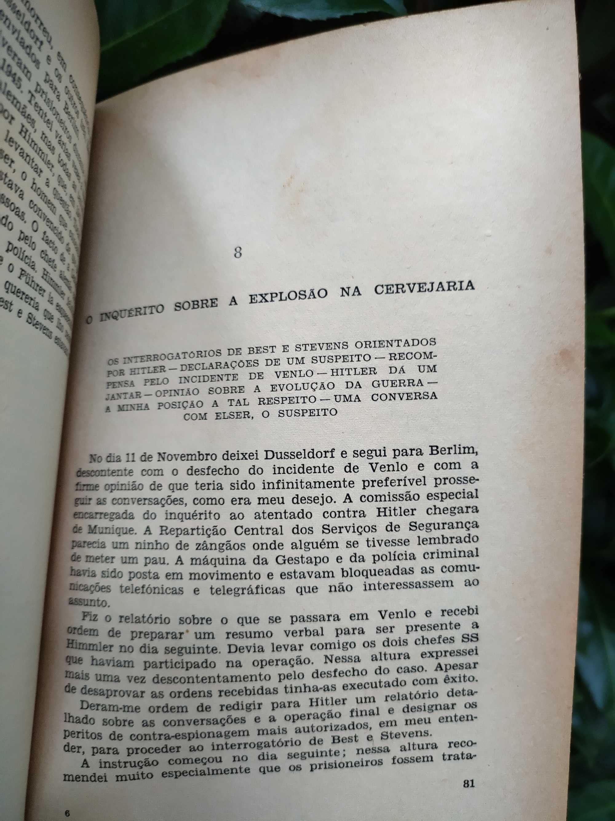 A confissão do silêncio (Walter Schellenberg) | [RARO; Hitler]