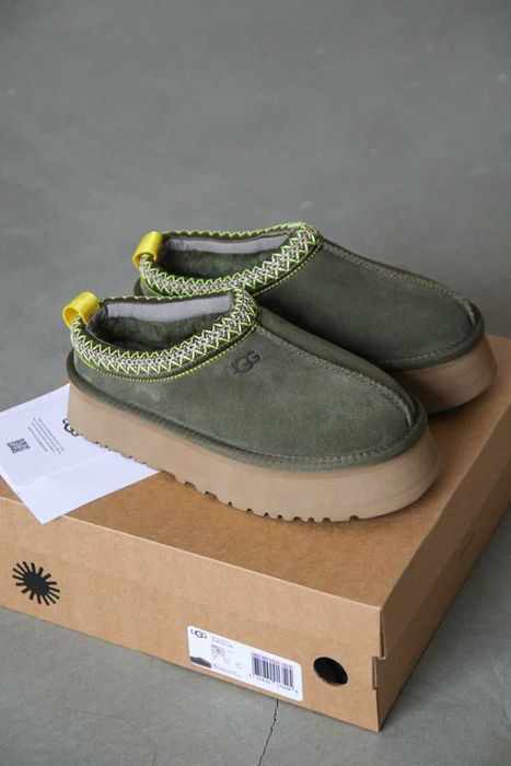 Женские зимние угги , UGG Tasman Platform «Burnt Olive» 36-41