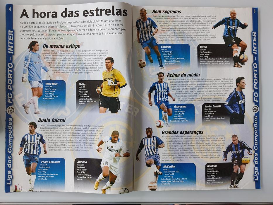 Programa do jogo FC Porto Chelsea- liga dos campeões 2005/ 2006