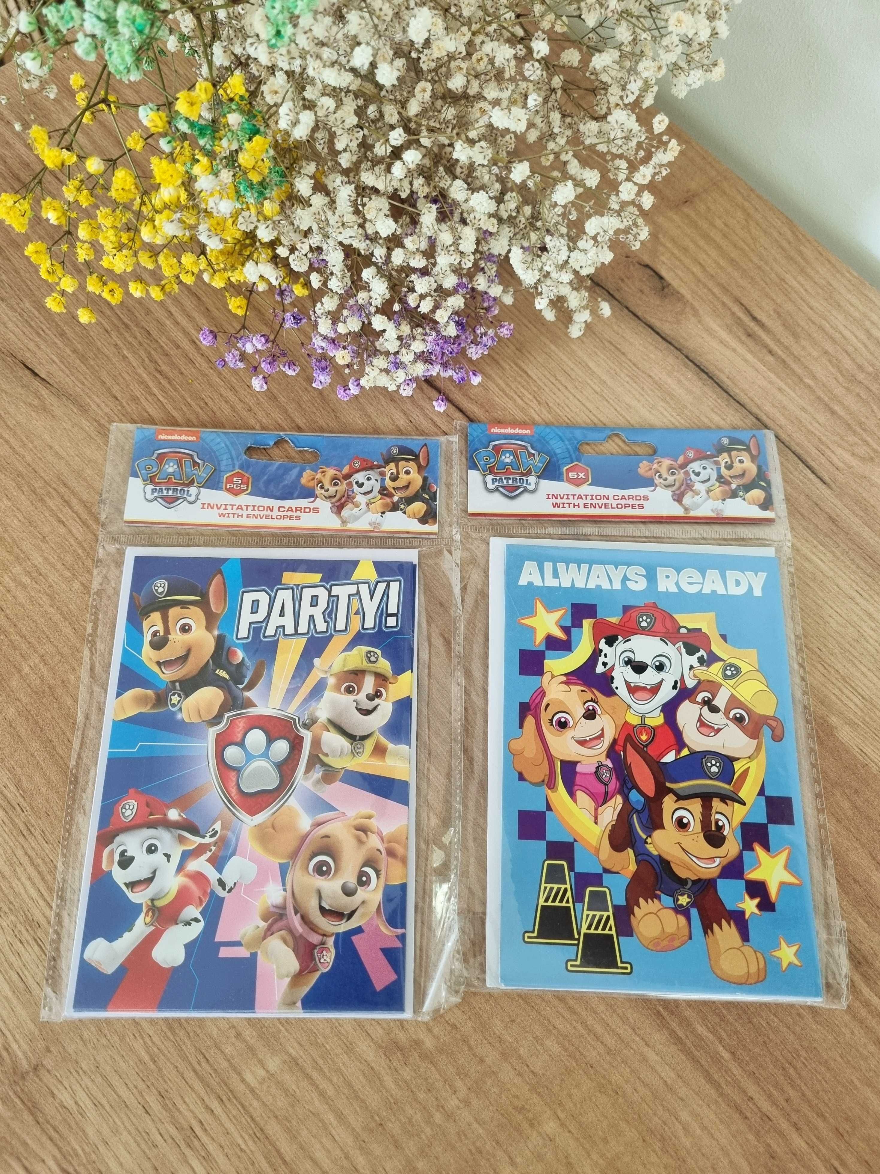 Zaproszenia urodzinowe Psi Patrol zaproszenie na urodziny 10 sztuk