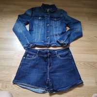 Kurtka jeans szorty spodenki damskie rozmiar S spodenki Orsay