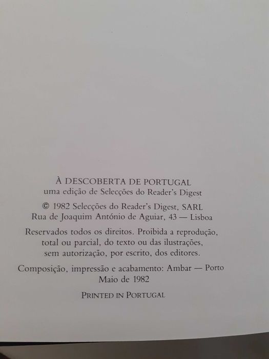 Livro: À Descoberta de Portugal - Selecções do Reader´s Digest